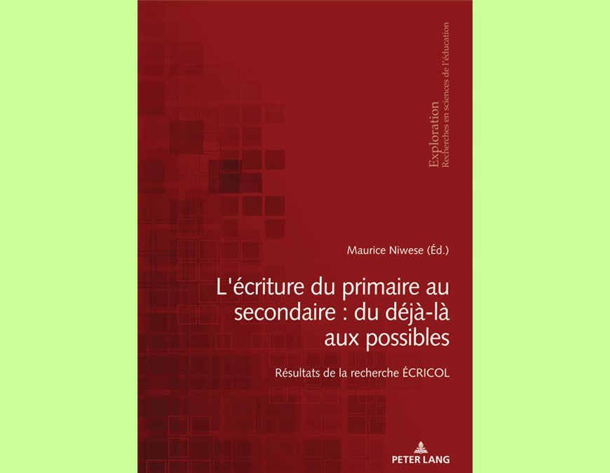 L’écriture du primaire au secondaire : du déjà-là aux possibles.